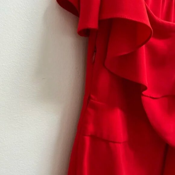 Zara Ruffled Off-The-Shoulder Jumpsuit S - Picture 11 of 14